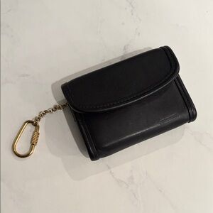 Vintage Coach Black Multi-function Wallet with Keyring